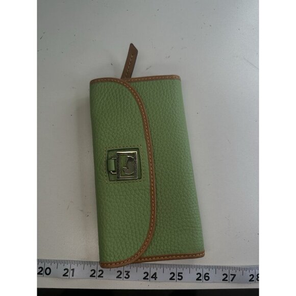 Dooney & Bourke Pebble Grain Spearmint Green Clutch Wallet - Picture 2 of 6